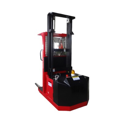 Standing Battery Operated Electric Order Picker / Reach Forklift Truck