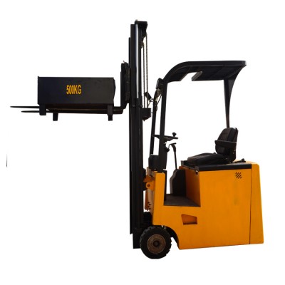 china best selling Mini three fulcrum electric forklift with capacity 1T Max lift height 3m